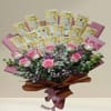 Ecuadorian Pink Roses Money Bouquet with Php 8,000