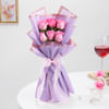 Gift Elegant Aqua Pink Rose Bouquet