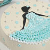 Shop Elegant Blue Blossom Women's Day Cake (500 gm)