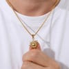 Buy Elegant Gold Sun Pendant Necklace for Father's Day