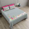 Elegant Grey Super King Bedsheet With Pillow Covers Online
