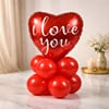 Elegant I Love You Balloon Bouquet Display