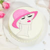 Elegant Lady Women's Day Cake (500 gm) Online