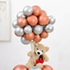 Buy Elegant Metallic Balloon & Teddy Bear Bouquet