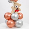 Shop Elegant Metallic Balloon & Teddy Bear Bouquet