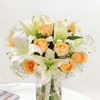 Shop Elegant Peach Rose Vase Arrangement