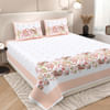 Elegant Pink Floral Bedsheet For Diwali Online
