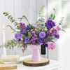 Elegant Purple & Blue Bouquet for Father's Day