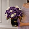 Shop Elegant Purple Daisy Arrangement with Led Lights