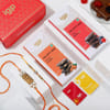 Elegant Rakhis And Chocolates Combo