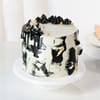 Elegant Semi-Fondant Swirl Cake (1 Kg) Online