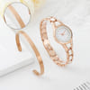 Elegant Women's Watch With Personalized Cuff Bracelet Set Online
