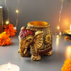 Shop Elephant Hand Painted T-Light Holder
