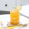 Shop Emotional Support Beverage - Can-Shaped Glass With Straw