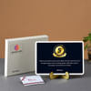 Employee Appreciation Certificate & Voucher in Gift Box- Customized with Logo & Name