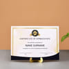 Buy Employee Appreciation Certificate, Voucher & Trophy in Gift Box- Customized with Logo & Name