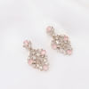 Buy Enchanting Grace - Rose Pink CZ Necklace With Earrings