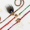 Enchanting Krishna Rakhi Set Of 3 Online