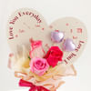 Buy Enchanting Valentine Floral And Treat Combo
