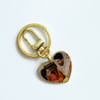 Buy Endearing Memories Personalized Heart-Shaped Gold Keychain