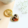 Endearing Memories Personalized Heart-Shaped Gold Keychain Online