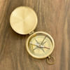 Gift Engraved Robert Frost Poem Solid Brass Sundial Marine Compass In Sheesham Box