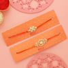 Buy Eternal Bond Set of 2 Exquisite Kundan Rakhis