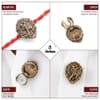 Shop Ethereal Hanuman Button Cover Convertible Rakhi
