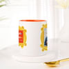 Buy Everything Is Fine Personalized Mug With Orange Handle