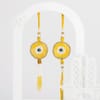 Gift Evil Eye Bhaiya Bhabhi Rakhi With Chocolates