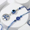 Gift Evil Eye Charm Bhaiya Bhabhi Rakhi Hamper