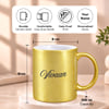 Gift Evil Eye Personalized Gold Mug
