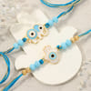 Gift Evil Eye Rakhi Set Of 2 And Baklawa