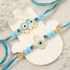 Gift Evil Eye Rakhi Set Of 2 With Tempting Chocolates