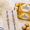 Evil Eye Rakhi Set with Ferrero Rocher Online