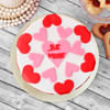 Gift Exploding Hearts Valentine Fondant Cake (2 kg)