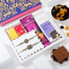 Exquisite Floral Meenakari Rakhis Hamper Online