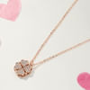 Gift Exquisite Hearts Rose Gold Necklace For Her