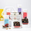 Exquisite Kundan Polki Rakhi Set Of 5 And Choco Delights Hamper Online