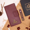 Exquisite Personalized Travel Wallet And Keychain Combo Online