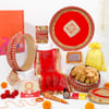 Extravagant Red Karwa Chauth Thali Set Online