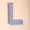 Fabric Letter - Blue Online