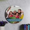 Family Time Personalized Wooden Wall Clock Online