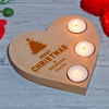 Gift Family Xmas Personalized Wooden T-Light Holder