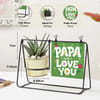 Gift Father's Day Best Dad Swing Planter