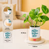 Shop Father's Day Best Papaji Ever Money Plant With Pot