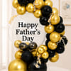 Buy Father's Day Black & Gold Balloon Arrangement