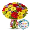 Father's Day Cheerful Floral Surprise