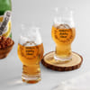 Father's Day Cheers Beer Glass - Set of 2