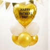 Buy Father's Day Golden Heart Balloon Bouquet Stand
